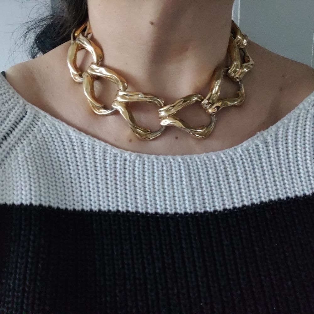 Signed CINER Massive Chunky Link Necklace